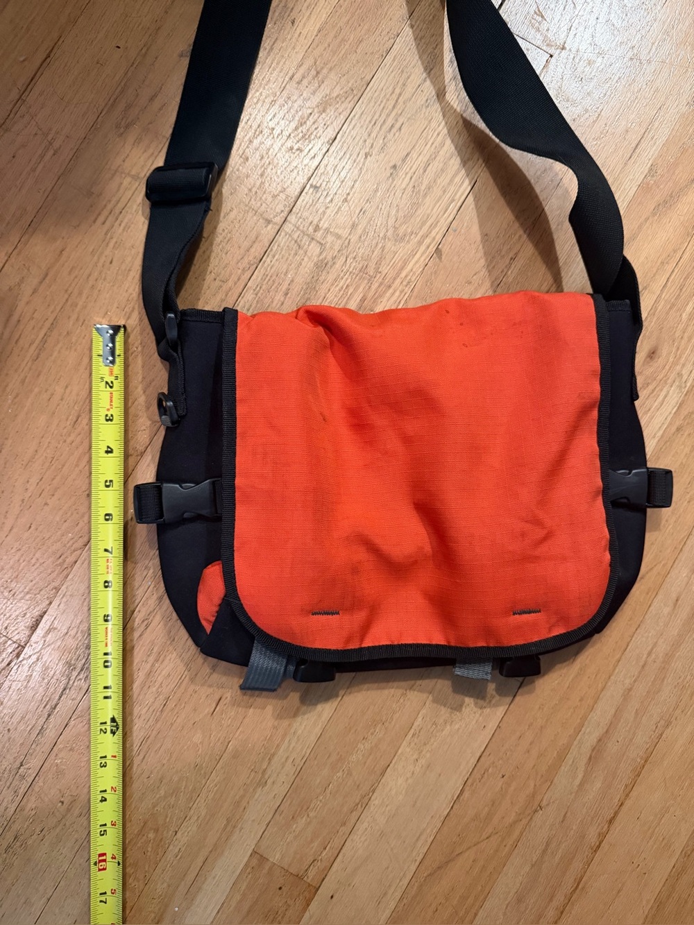 Orange Men's Crossbody Messenger Bag - Unbranded